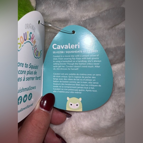 Squishmallow 5” Cavaleri the Green Llama Plush – Farm Squad - Picture 3 of 5